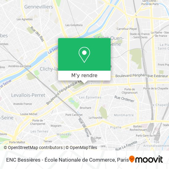 ENC Bessières - École Nationale de Commerce plan