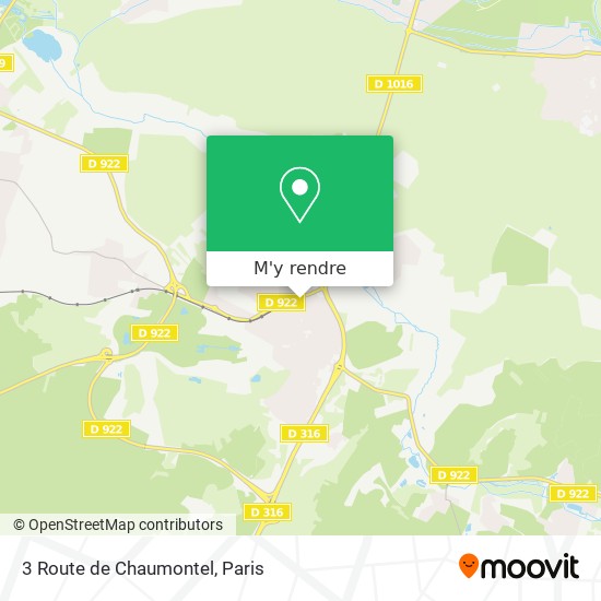 3 Route de Chaumontel plan