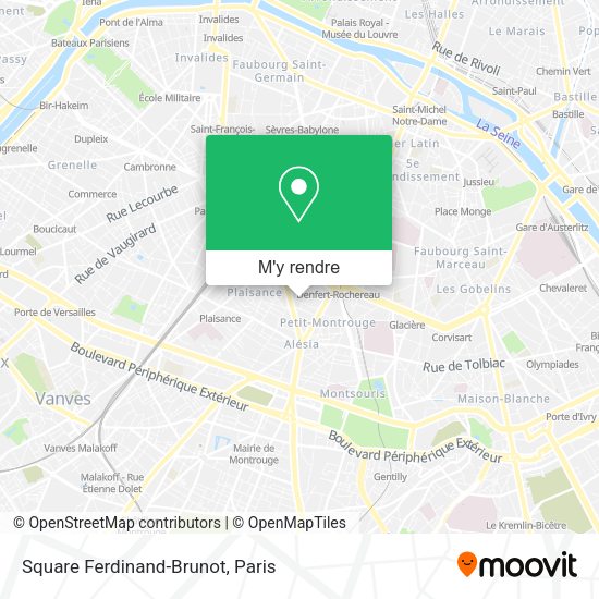 Square Ferdinand-Brunot plan