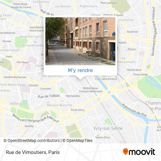 Rue de Vimoutiers plan