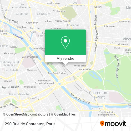 290 Rue de Charenton plan