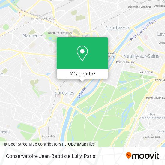 Conservatoire Jean-Baptiste Lully plan