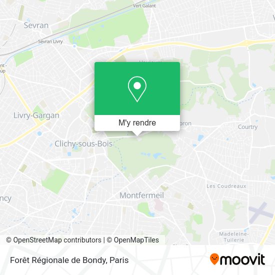 Forêt Régionale de Bondy plan