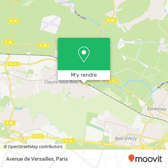 Avenue de Versailles plan