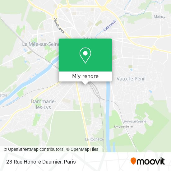23 Rue Honoré Daumier plan