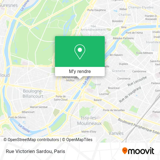 Rue Victorien Sardou plan