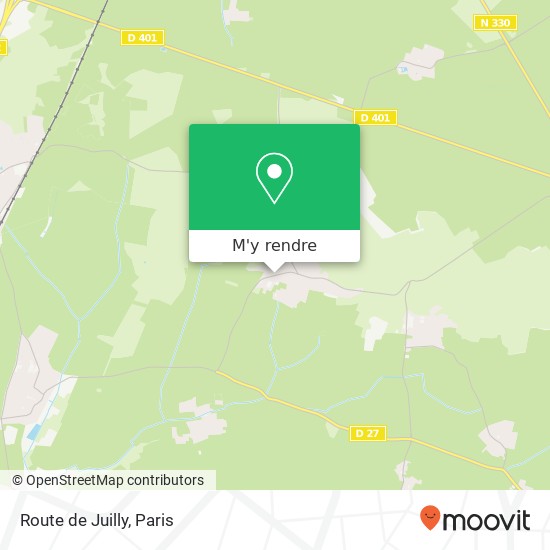 Route de Juilly plan
