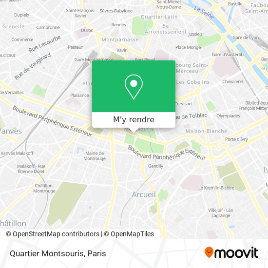 Quartier Montsouris plan