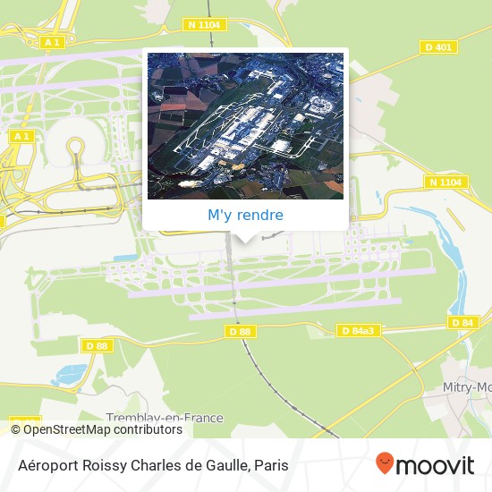 Aéroport Roissy Charles de Gaulle plan