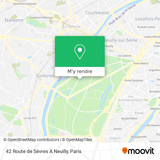 42 Route de Sèvres À Neuilly plan