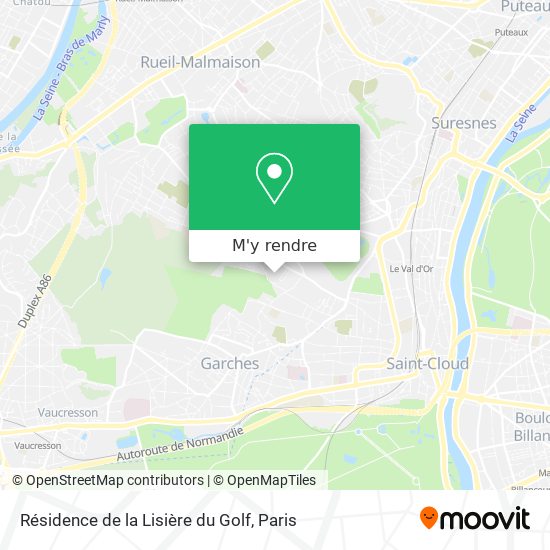 Résidence de la Lisière du Golf plan