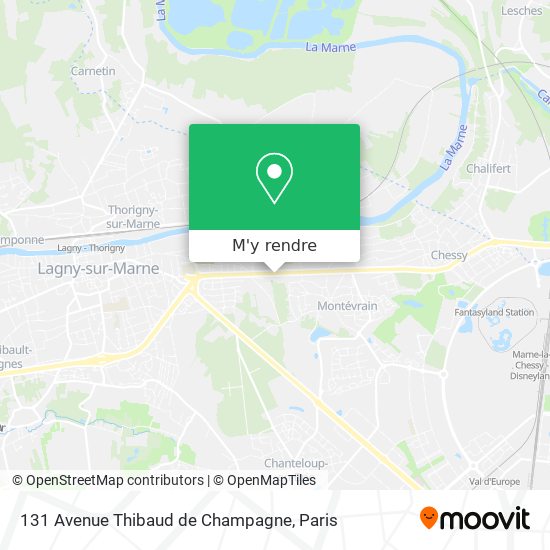 131 Avenue Thibaud de Champagne plan