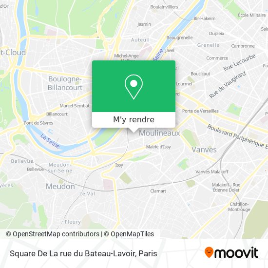 Square De La rue du Bateau-Lavoir plan