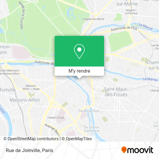 Rue de Joinville plan