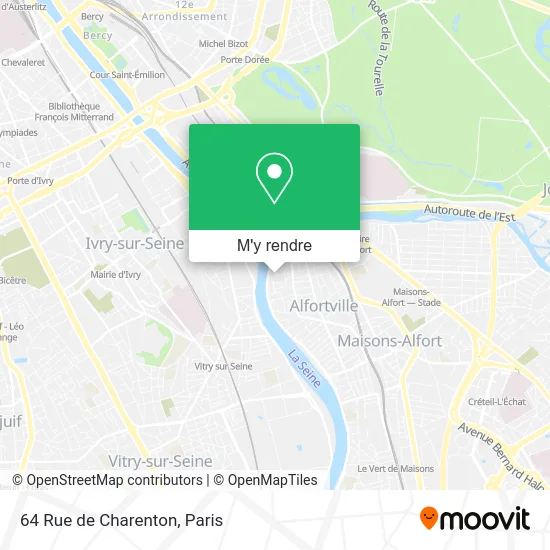 64 Rue de Charenton plan