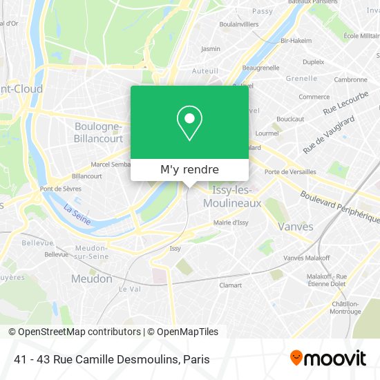 41 - 43 Rue Camille Desmoulins plan