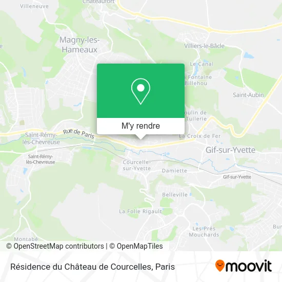 Résidence du Château de Courcelles plan