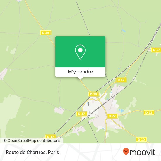 Route de Chartres plan