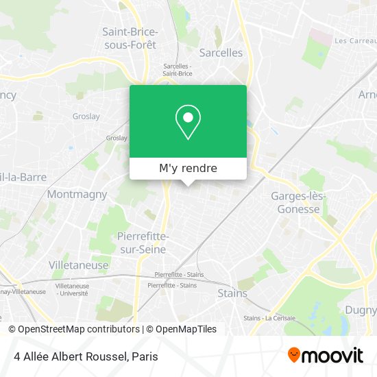 4 Allée Albert Roussel plan