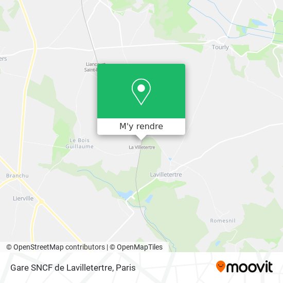 Gare SNCF de Lavilletertre plan