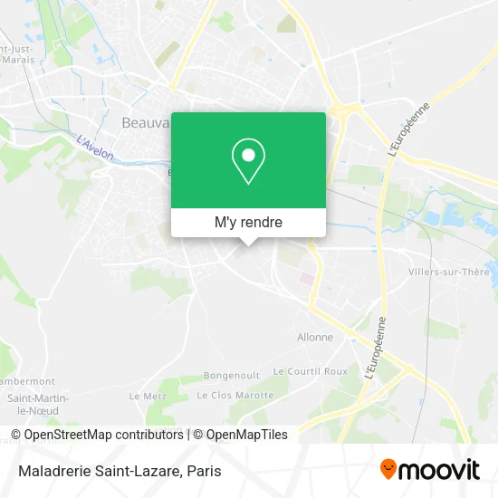 Maladrerie Saint-Lazare plan