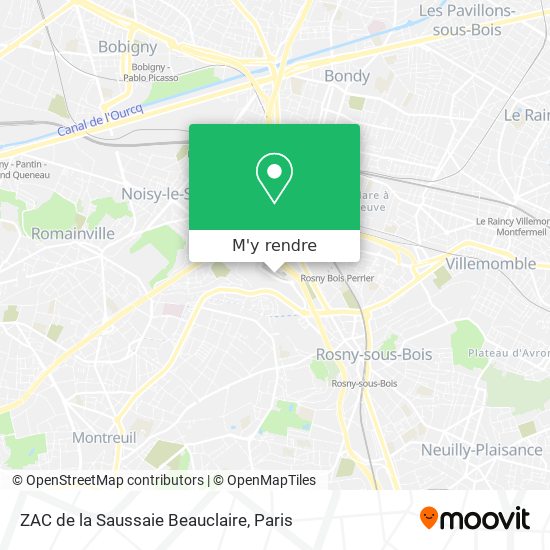 ZAC de la Saussaie Beauclaire plan
