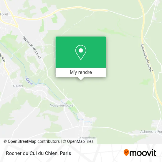 Rocher du Cul du Chien plan