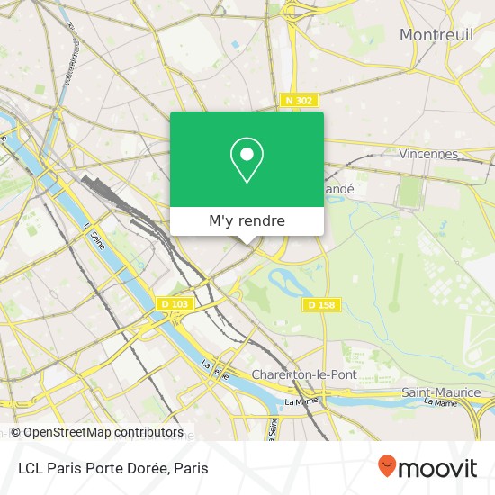 LCL Paris Porte Dorée plan