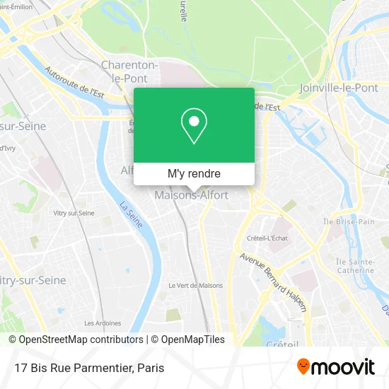 17 Bis Rue Parmentier plan