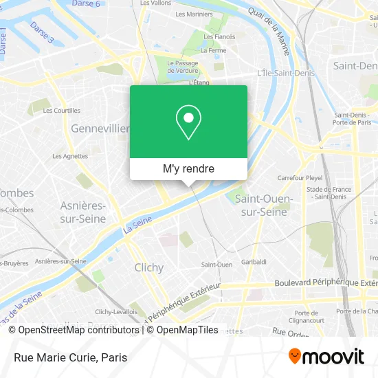 Rue Marie Curie plan