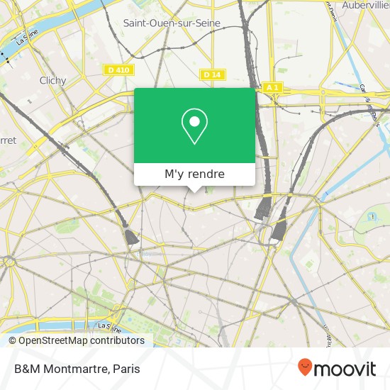 B&M Montmartre plan