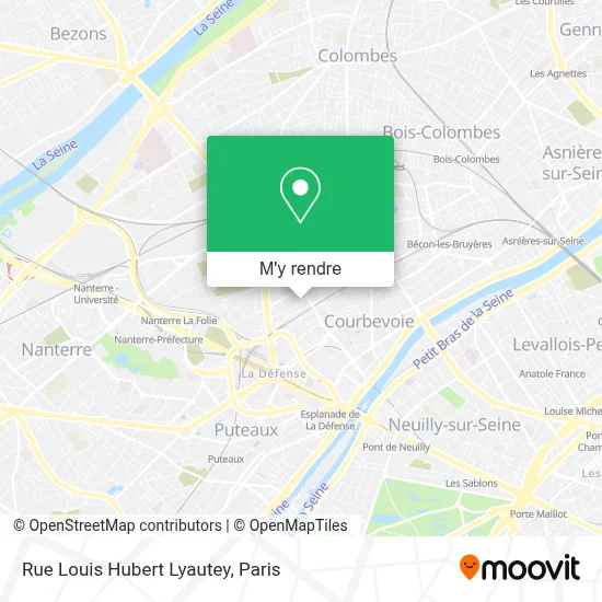 Rue Louis Hubert Lyautey plan