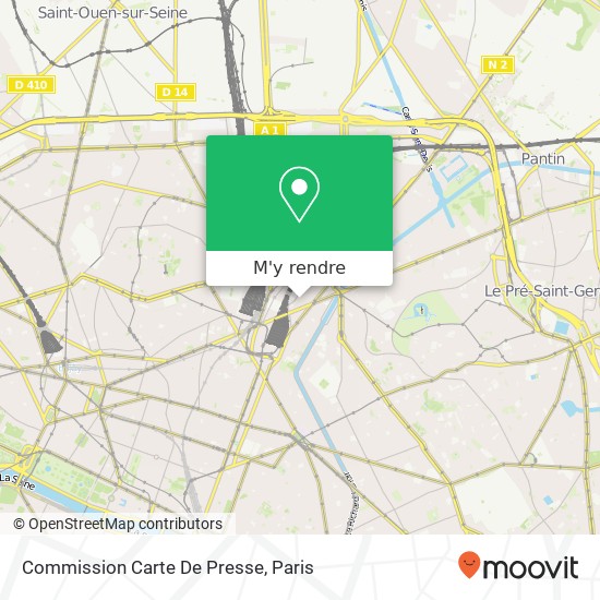 Commission Carte De Presse plan