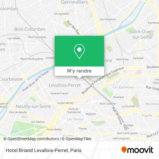 Hotel Briand Levallois-Perret plan