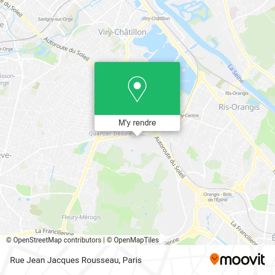 Rue Jean Jacques Rousseau plan