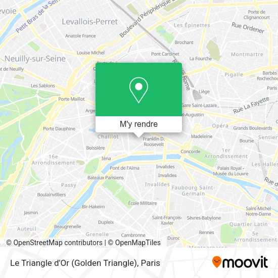 Le Triangle d'Or (Golden Triangle) plan