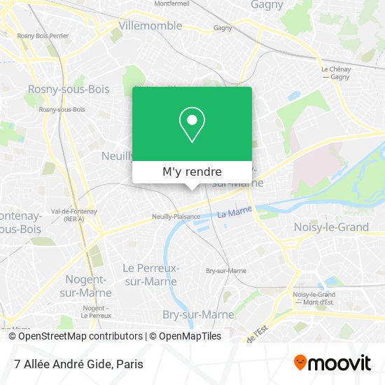 7 Allée André Gide plan