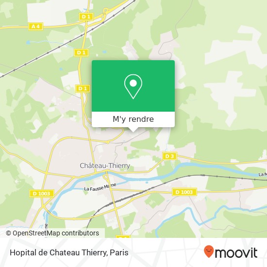 Hopital de Chateau Thierry plan