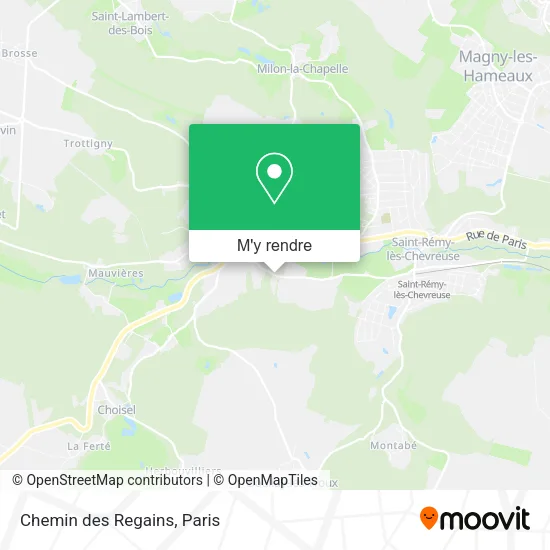 Chemin des Regains plan