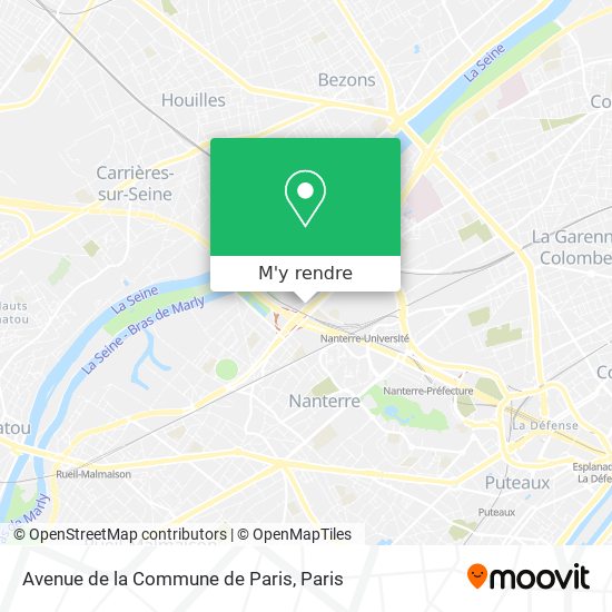 Avenue de la Commune de Paris plan