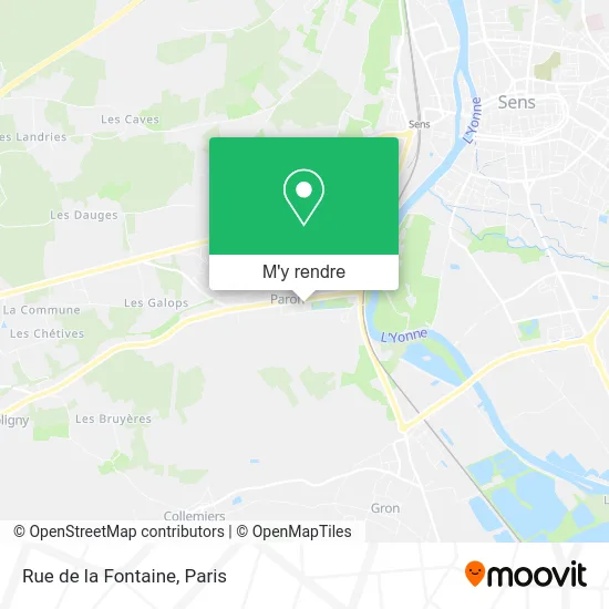 Rue de la Fontaine plan