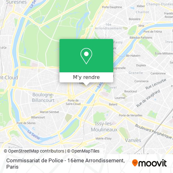 Commissariat de Police - 16ème Arrondissement plan