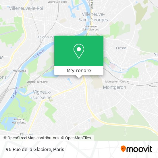 96 Rue de la Glacière plan