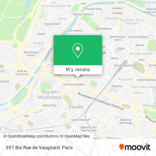 397 Bis Rue de Vaugirard plan