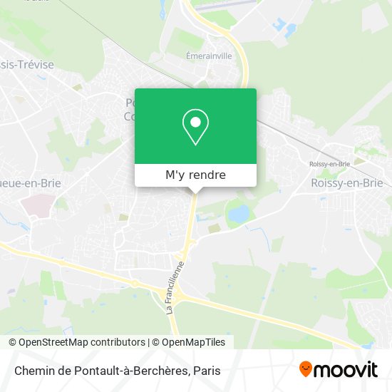 Chemin de Pontault-à-Berchères plan