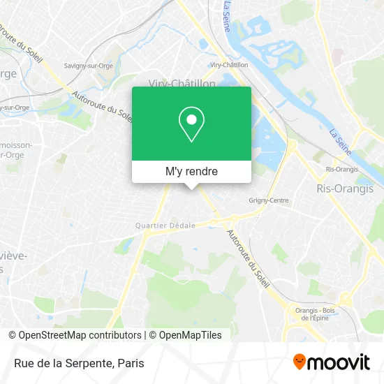 Rue de la Serpente plan