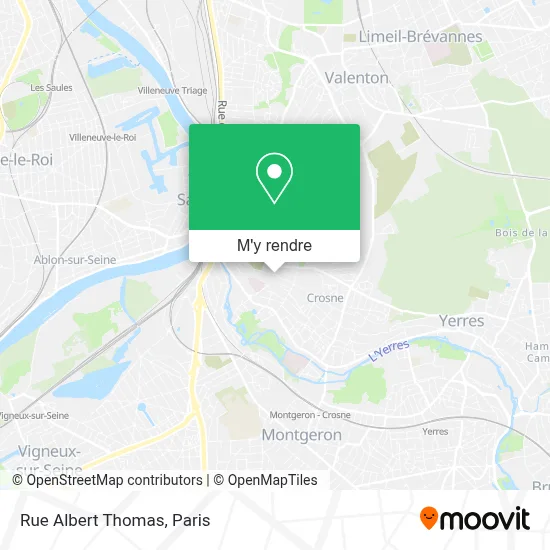 Rue Albert Thomas plan