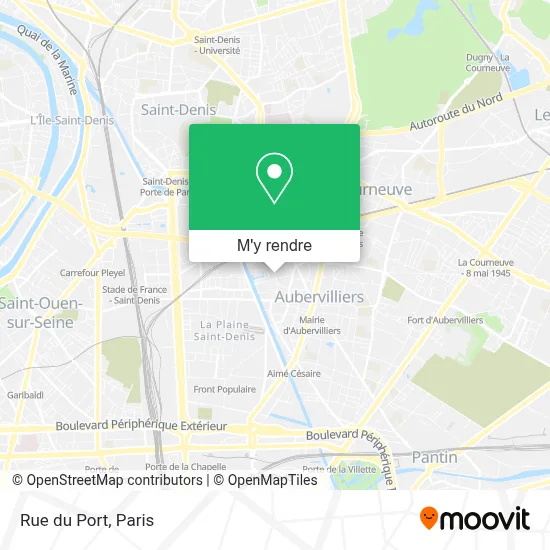 Rue du Port plan