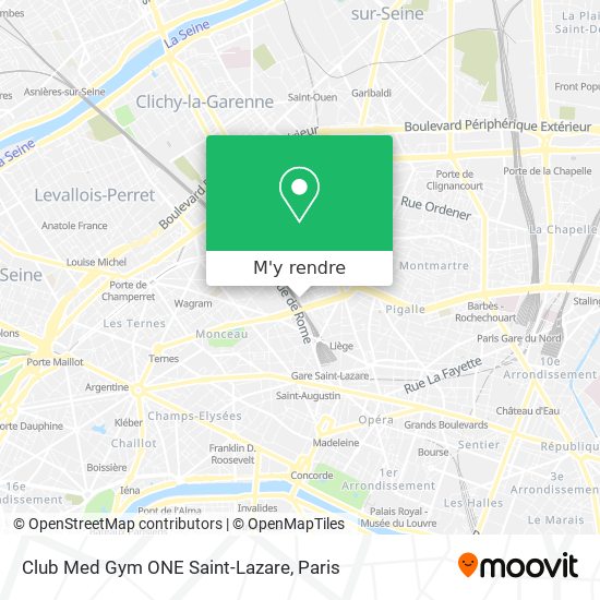 Club Med Gym ONE Saint-Lazare plan