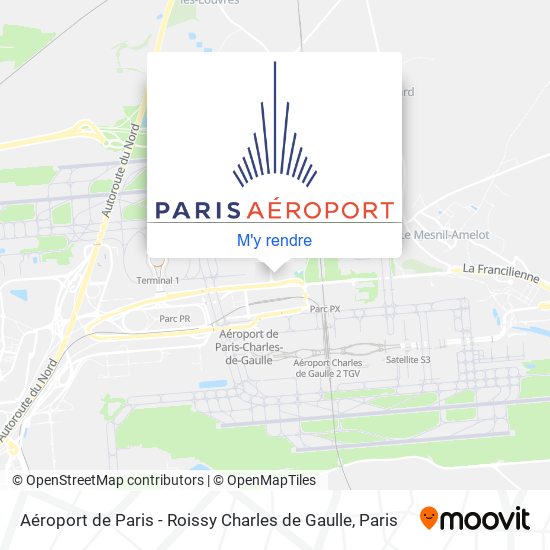 Aéroport de Paris - Roissy Charles de Gaulle plan